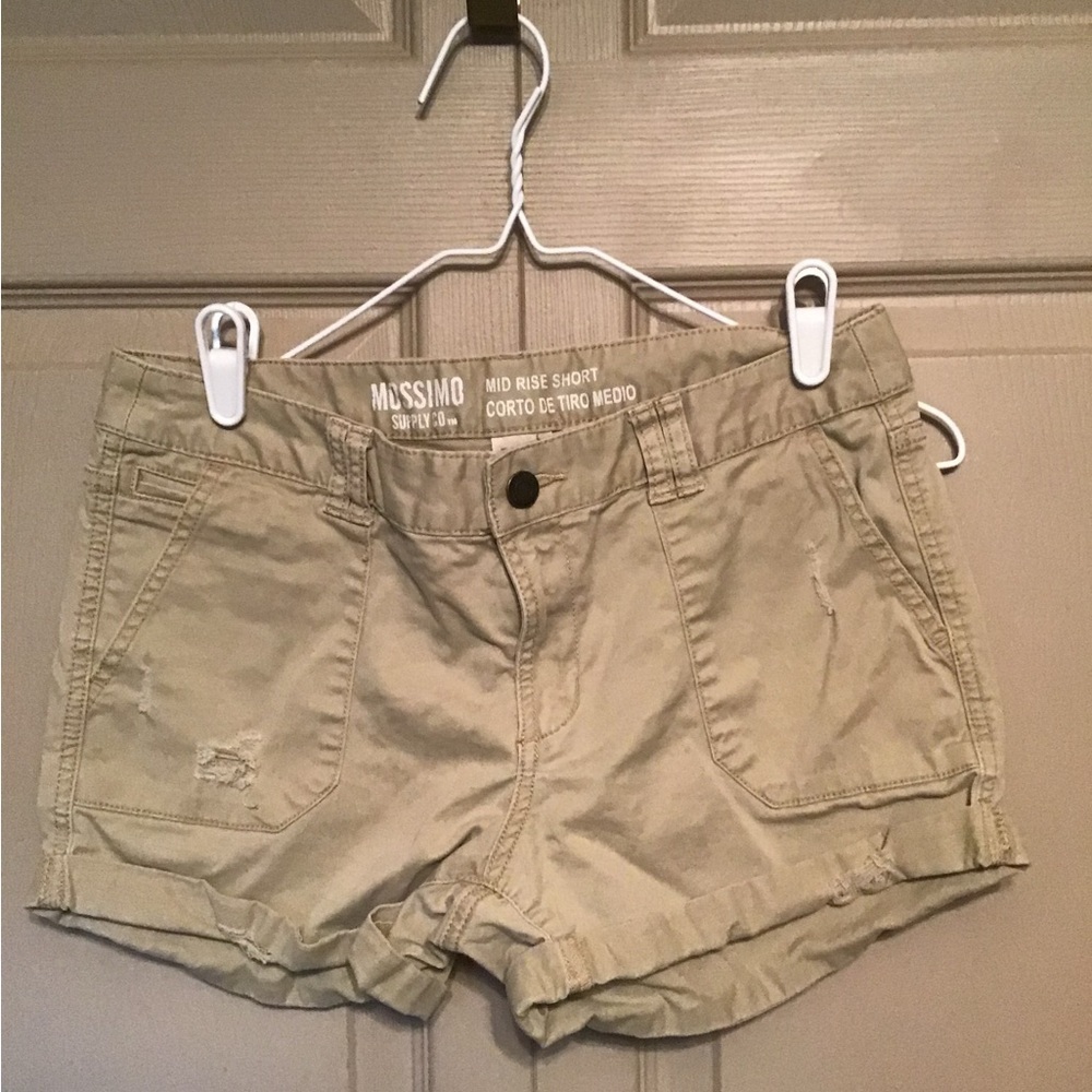 Mossimo Supply Co. Tan Cargo Shorts Versatile Summer Essential